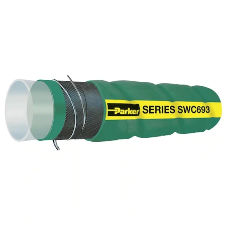Parker SWC693 Series, WildCatter UHMWPE Corrugated Chemical Suction Hose, 1 in. ID SWC693-1000